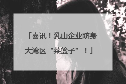 喜讯！乳山企业跻身大湾区“菜篮子”！