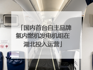 国内首台自主品牌氢内燃机发电机组在湖北投入运营