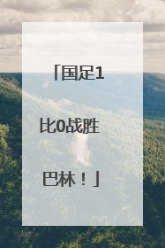 国足1比0战胜巴林！