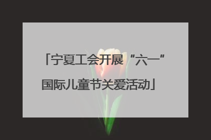 宁夏工会开展“六一”国际儿童节关爱活动