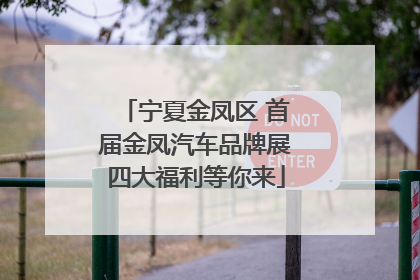 宁夏金凤区 首届金凤汽车品牌展四大福利等你来