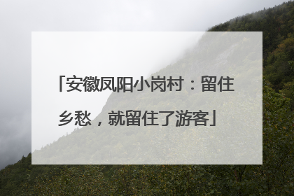 安徽凤阳小岗村：留住乡愁，就留住了游客