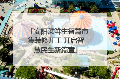 安阳菜鲜生智慧市集装修开工 开启智慧民生新篇章
