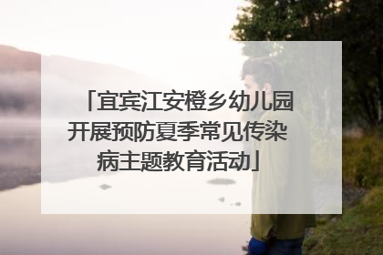 宜宾江安橙乡幼儿园开展预防夏季常见传染病主题教育活动