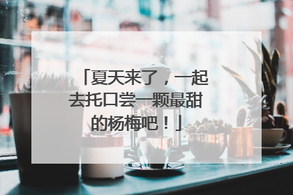 夏天来了，一起去托口尝一颗最甜的杨梅吧！