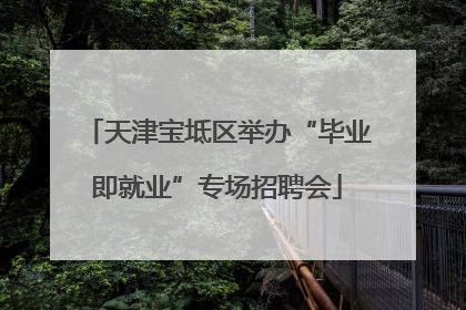 天津宝坻区举办“毕业即就业”专场招聘会