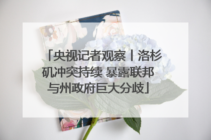 央视记者观察丨洛杉矶冲突持续 暴露联邦与州政府巨大分歧
