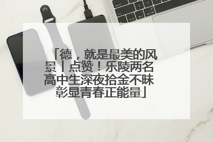 德，就是最美的风景丨点赞！乐陵两名高中生深夜拾金不昧 彰显青春正能量