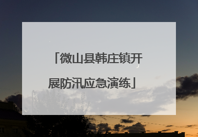 微山县韩庄镇开展防汛应急演练