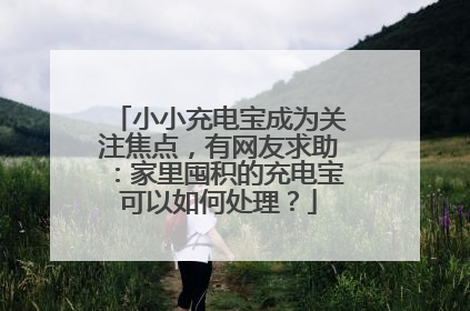 小小充电宝成为关注焦点，有网友求助：家里囤积的充电宝可以如何处理？