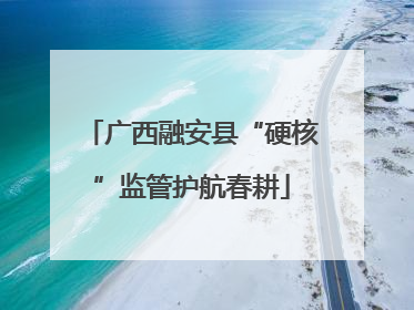 广西融安县“硬核”监管护航春耕