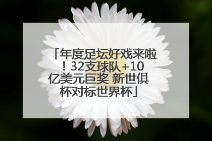 年度足坛好戏来啦！32支球队+10亿美元巨奖 新世俱杯对标世界杯