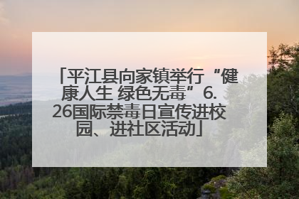 平江县向家镇举行“健康人生 绿色无毒”6.26国际禁毒日宣传进校园、进社区活动