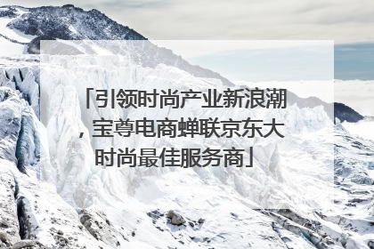 引领时尚产业新浪潮,宝尊电商蝉联京东大时尚最佳服务商