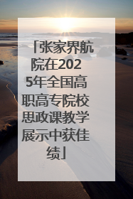 张家界航院在2025年全国高职高专院校思政课教学展示中获佳绩