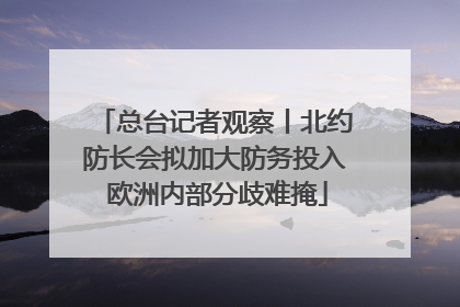 总台记者观察丨北约防长会拟加大防务投入 欧洲内部分歧难掩
