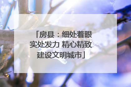 房县：细处着眼 实处发力 精心精致建设文明城市