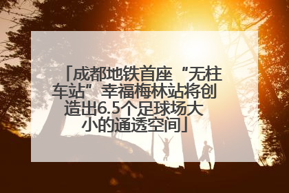 成都地铁首座“无柱车站”幸福梅林站将创造出6.5个足球场大小的通透空间