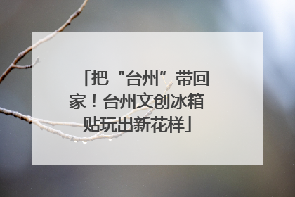 把“台州”带回家！台州文创冰箱贴玩出新花样
