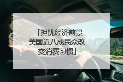 担忧经济前景 美国近八成民众改变消费习惯