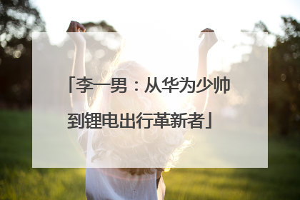 李一男：从华为少帅到锂电出行革新者