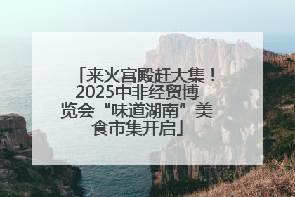 来火宫殿赶大集！2025中非经贸博览会“味道湖南”美食市集开启