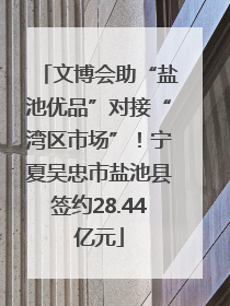 文博会助“盐池优品”对接“湾区市场”！宁夏吴忠市盐池县签约28.44亿元