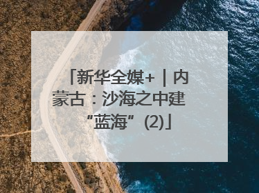 新华全媒+｜内蒙古：沙海之中建“蓝海”(2)