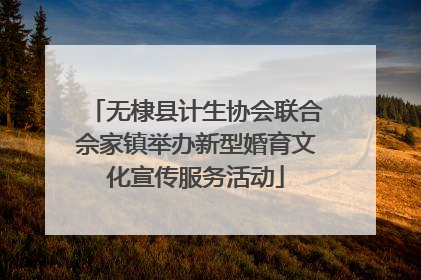 无棣县计生协会联合佘家镇举办新型婚育文化宣传服务活动
