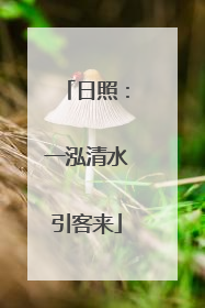 日照：一泓清水引客来