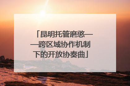 昆明托管磨憨——跨区域协作机制下的开放协奏曲