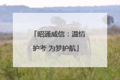 昭通威信：温情护考 为梦护航