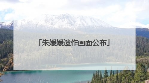 朱媛媛遗作画面公布