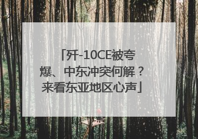 歼-10CE被夸爆、中东冲突何解？来看东亚地区心声