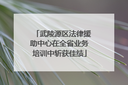 武陵源区法律援助中心在全省业务培训中斩获佳绩