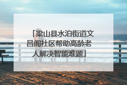 梁山县水泊街道文昌阁社区帮助高龄老人解决智能难题