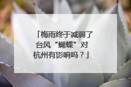 梅雨终于减弱了 台风“蝴蝶”对杭州有影响吗？