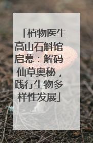 植物医生高山石斛馆启幕：解码仙草奥秘，践行生物多样性发展