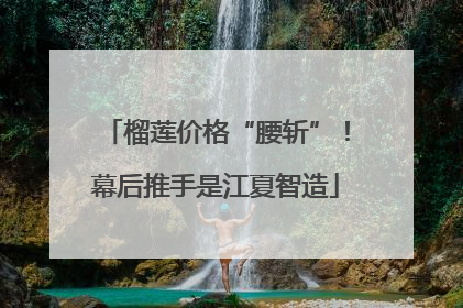 榴莲价格“腰斩”！幕后推手是江夏智造