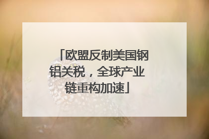 欧盟反制美国钢铝关税，全球产业链重构加速