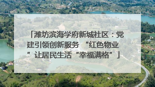 潍坊滨海学府新城社区：党建引领创新服务 “红色物业”让居民生活“幸福满格”