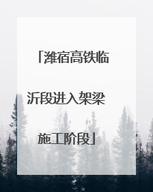 潍宿高铁临沂段进入架梁施工阶段