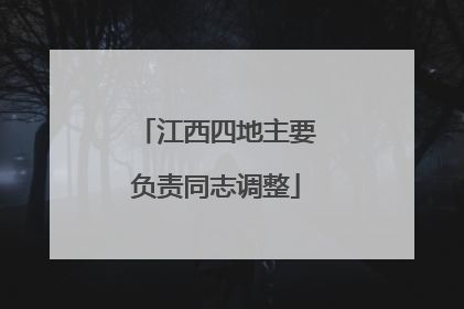 江西四地主要负责同志调整