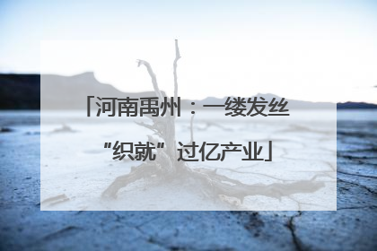 河南禹州：一缕发丝“织就”过亿产业