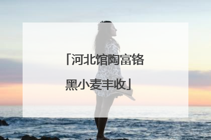 河北馆陶富铬黑小麦丰收
