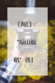 海口：“琼山福稻”香