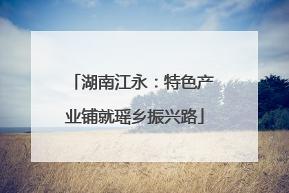 湖南江永：特色产业铺就瑶乡振兴路