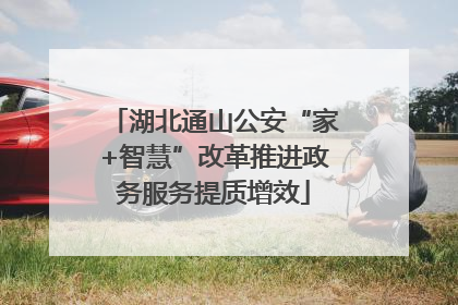 湖北通山公安“家+智慧”改革推进政务服务提质增效