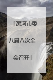 漯河市委八届八次全会召开