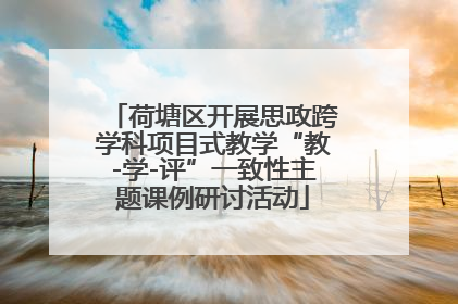 荷塘区开展思政跨学科项目式教学“教-学-评”一致性主题课例研讨活动